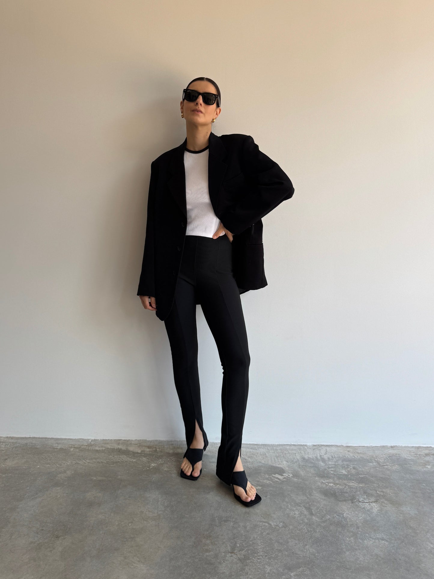 LEGGING CANELADA PRETA ZARA - PP