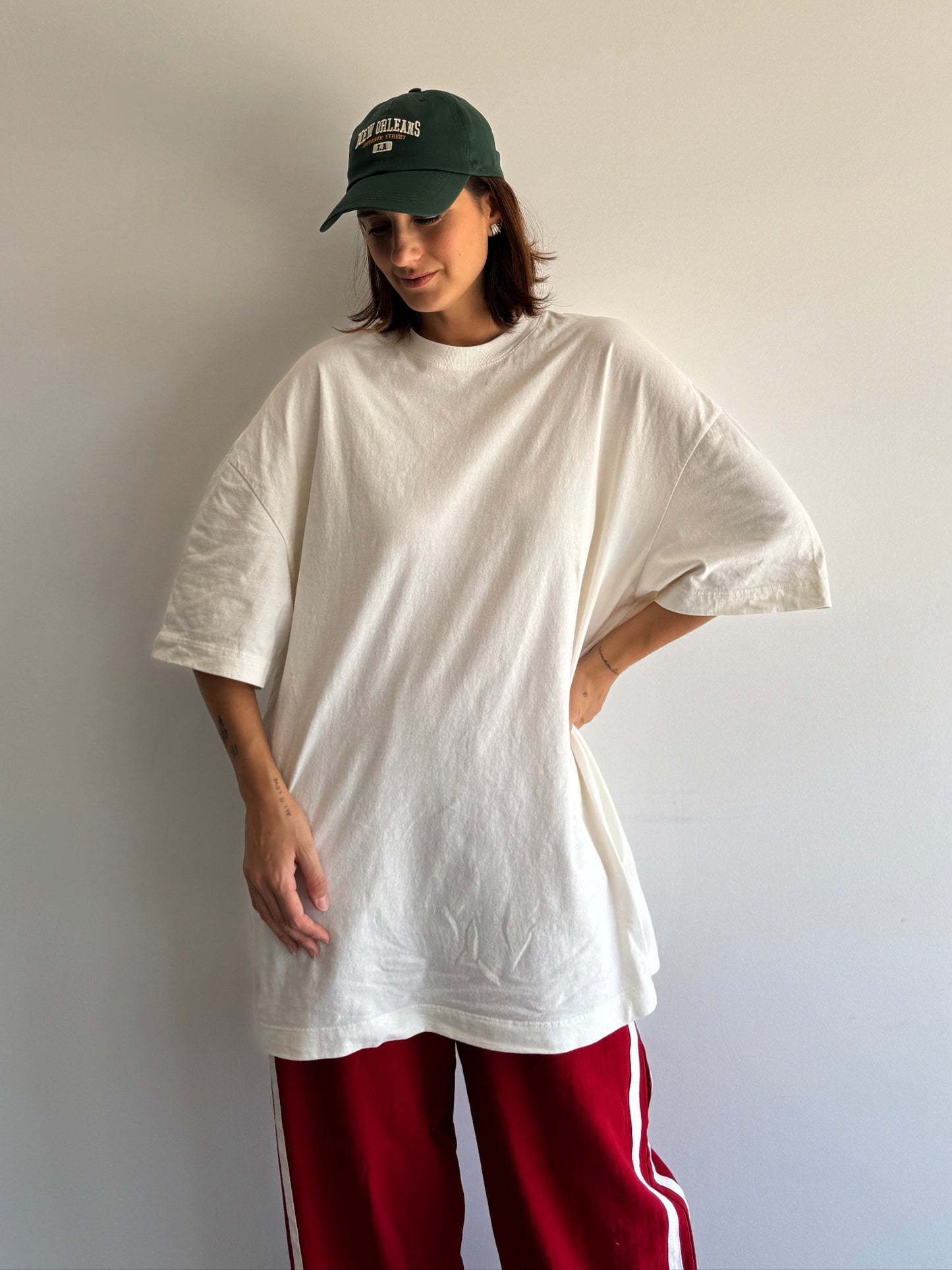 CAMISETA OVER CREME YOUCOM - M