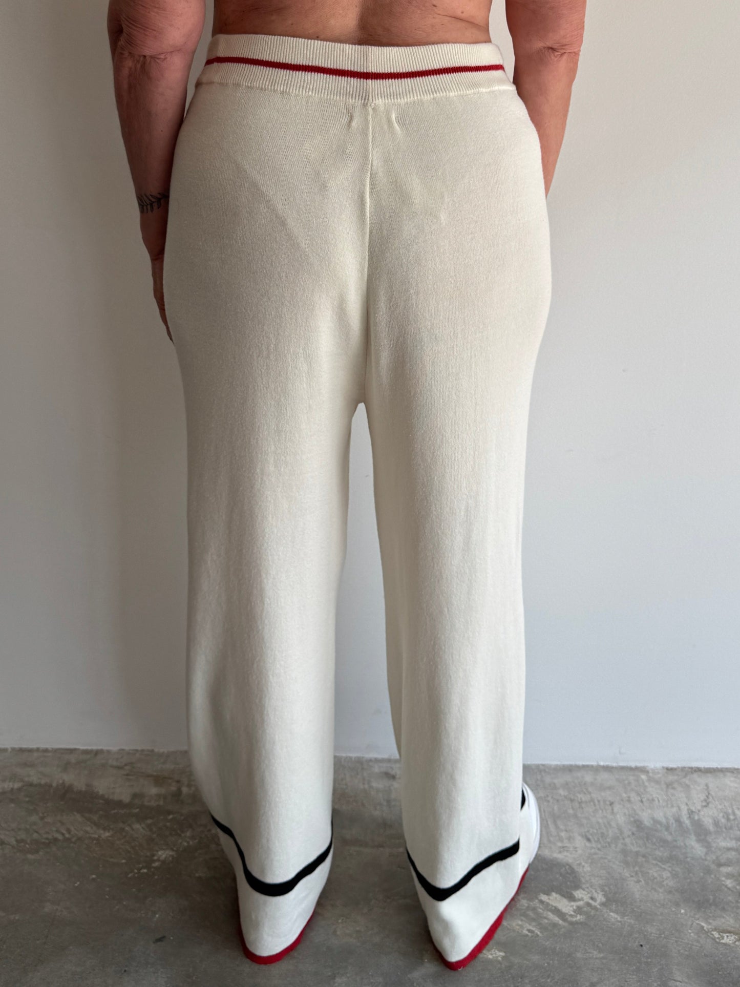 CALÇA TRICOT LISTRAS - G