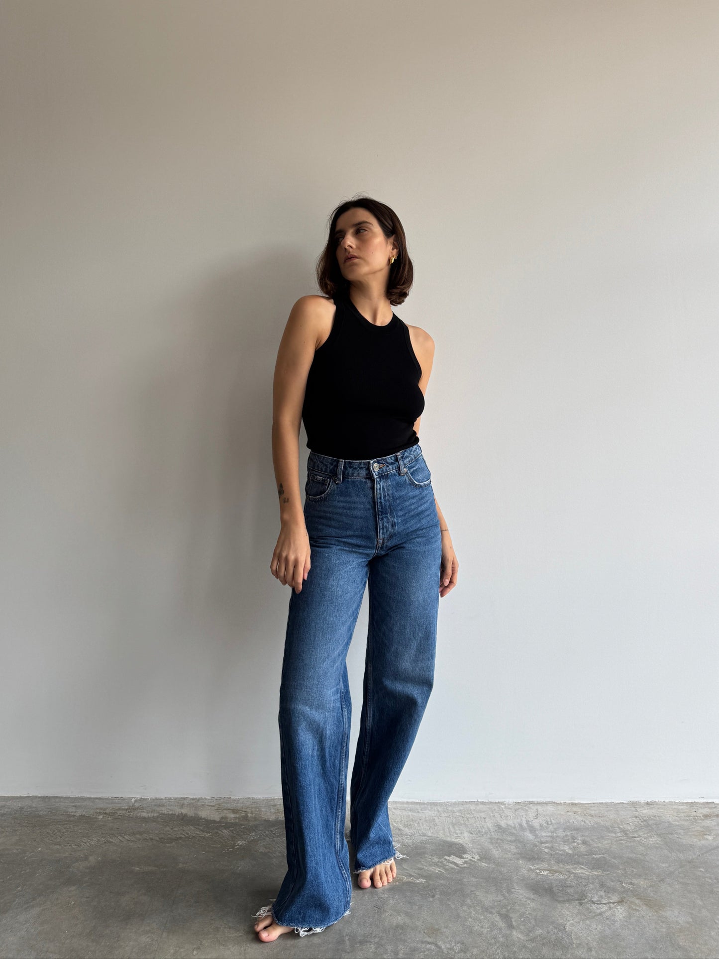 CALÇA JEANS RETA ZARA - 34