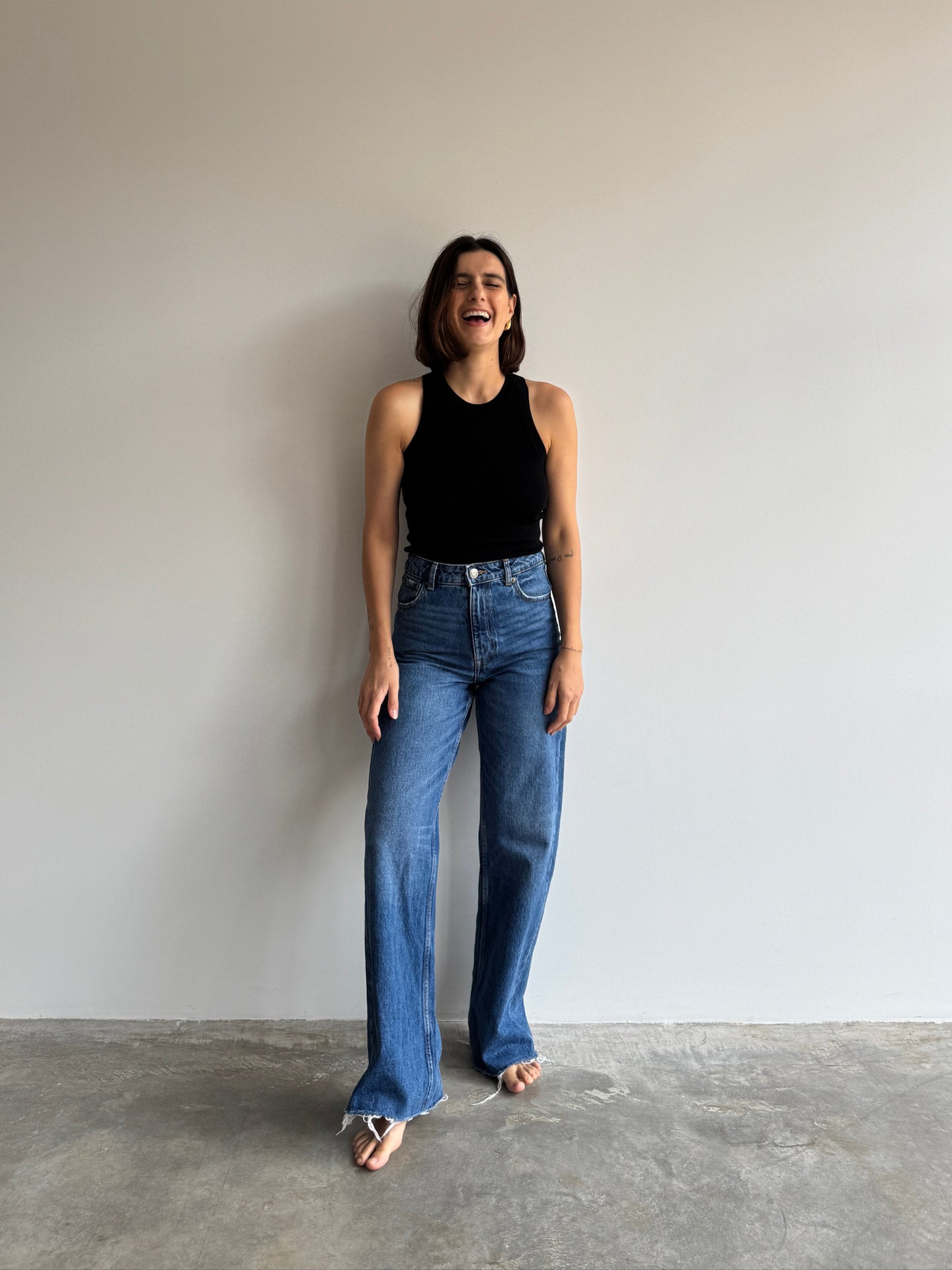 CALÇA JEANS RETA ZARA - 34