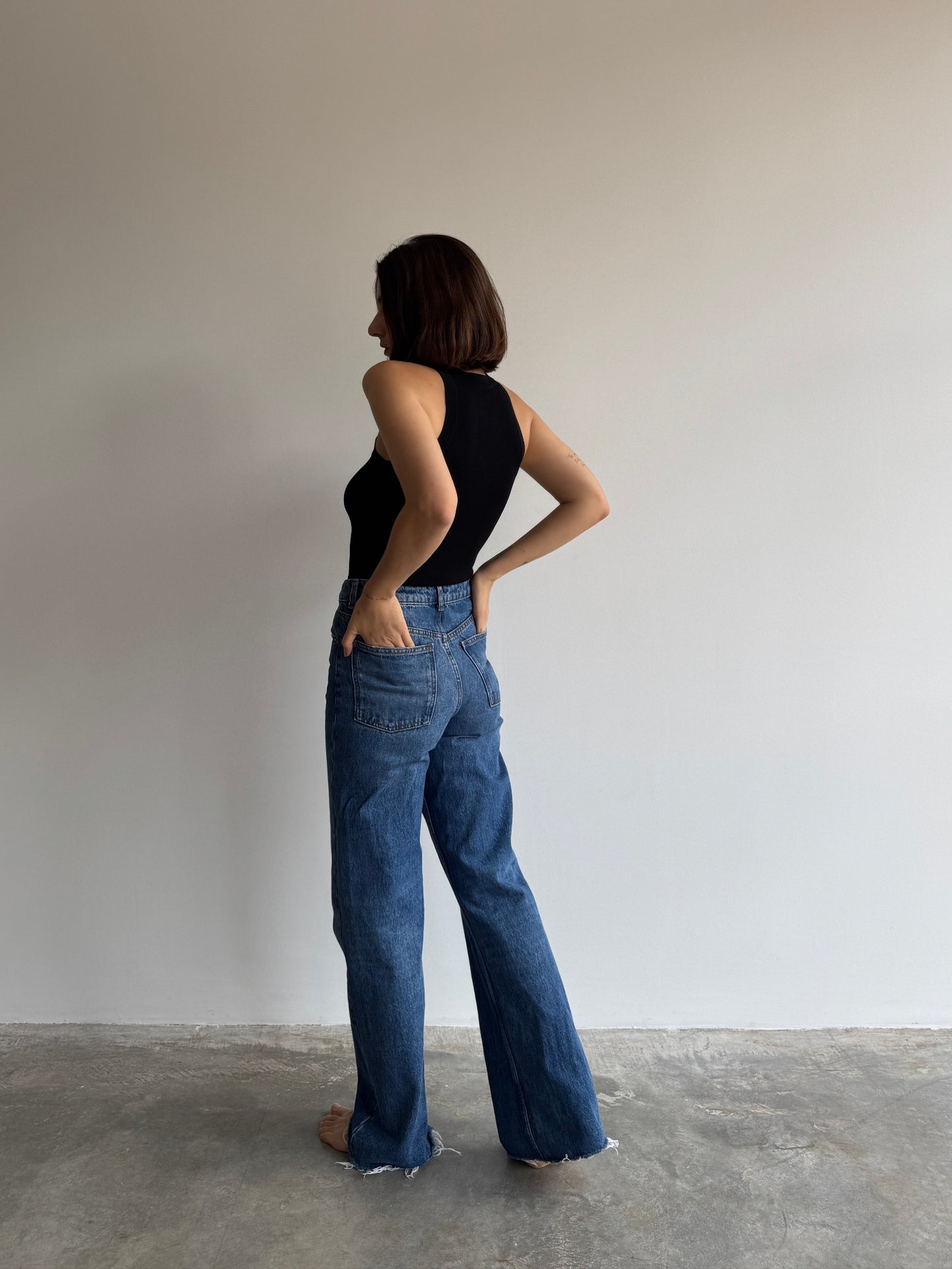 CALÇA JEANS RETA ZARA - 34