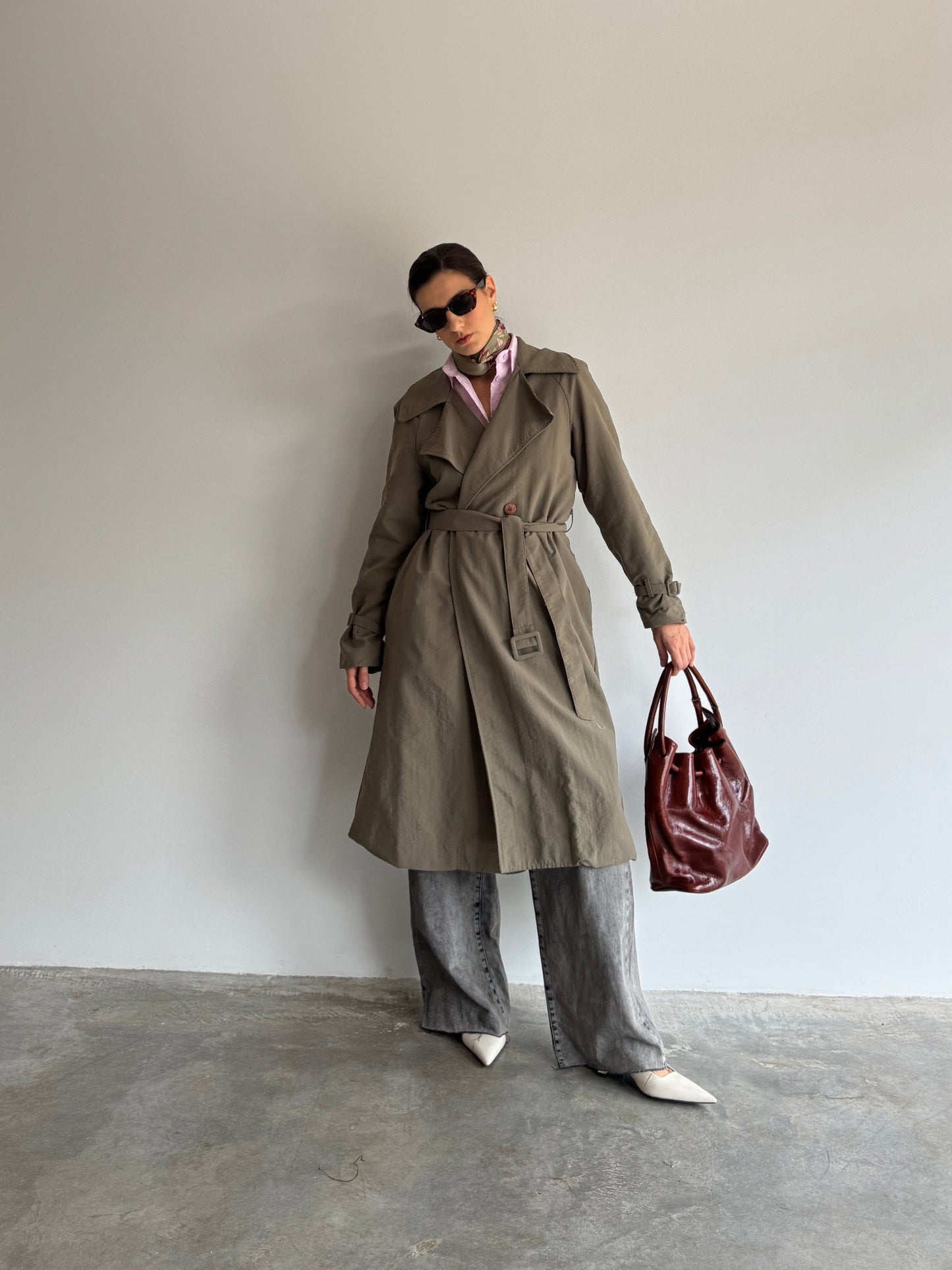 TRENCH COAT OLIVA SCHUTZ - M