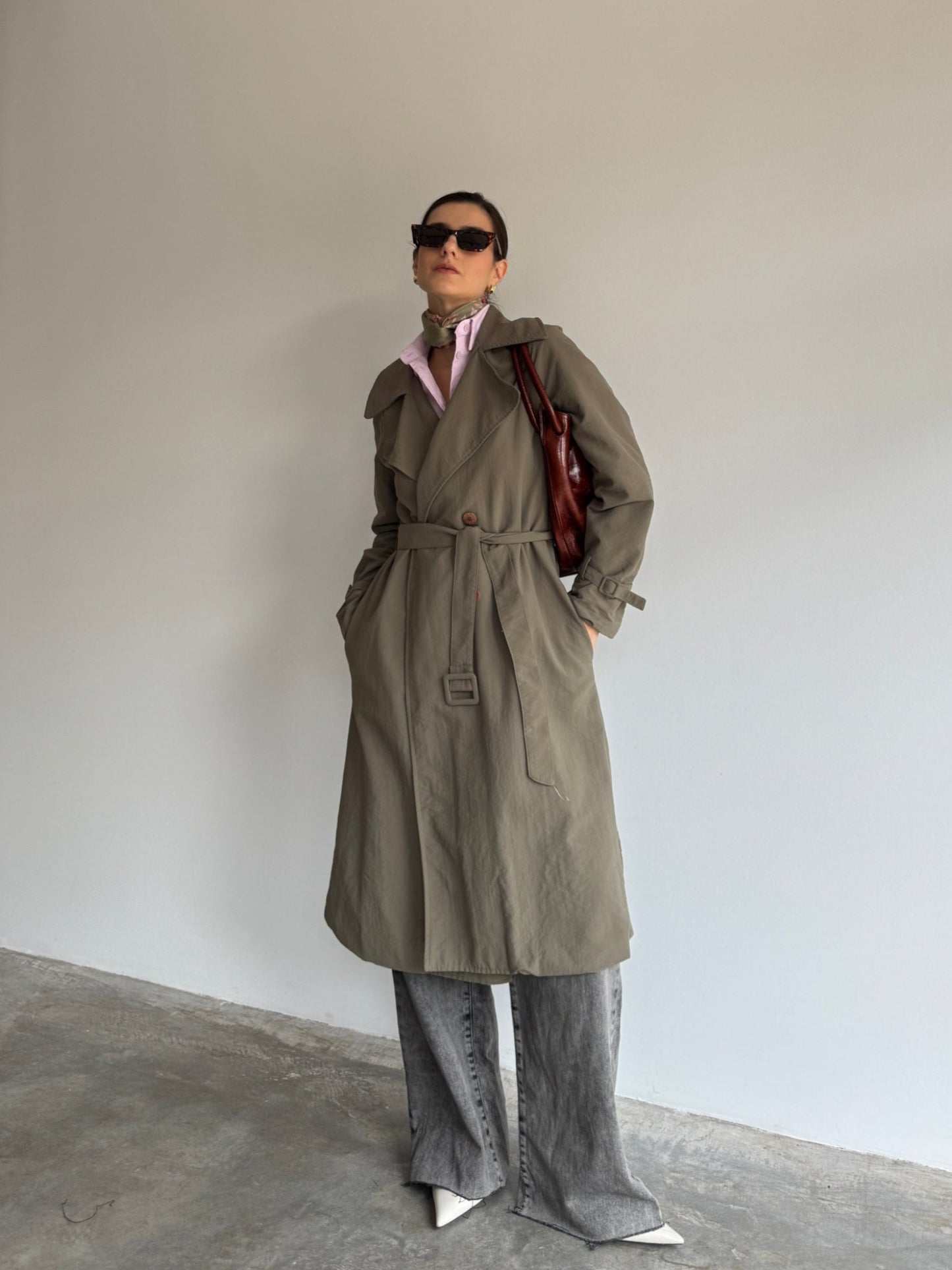 TRENCH COAT OLIVA SCHUTZ - M