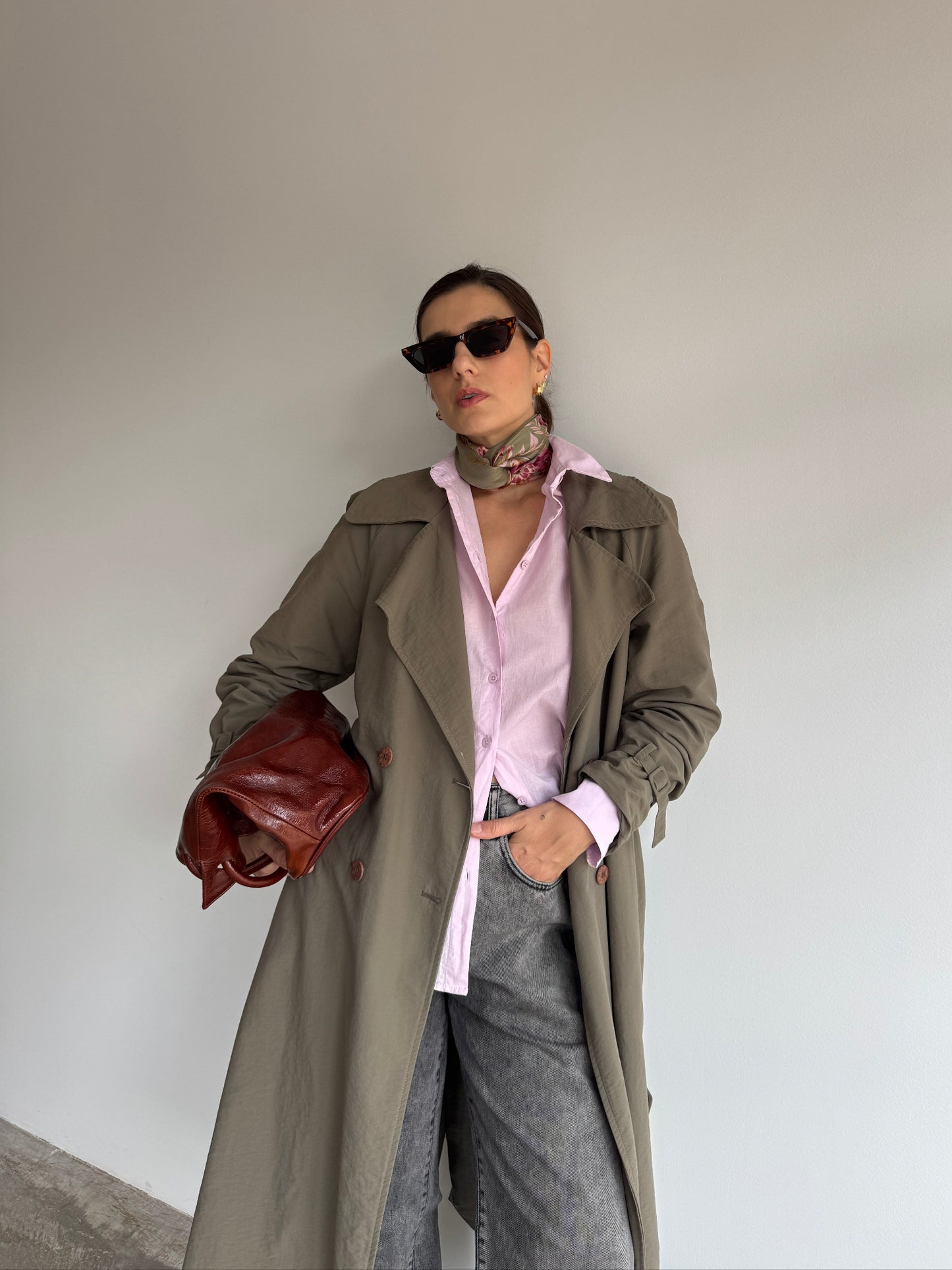 TRENCH COAT OLIVA SCHUTZ - M