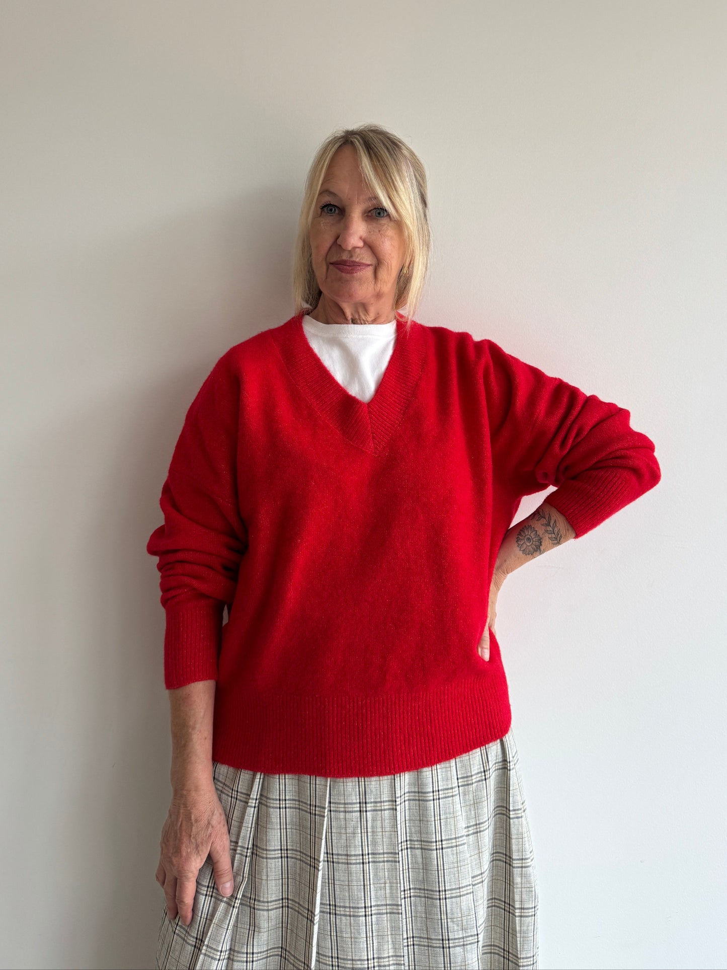 SUÉTER TRICOT VERMELHO ZARA - G
