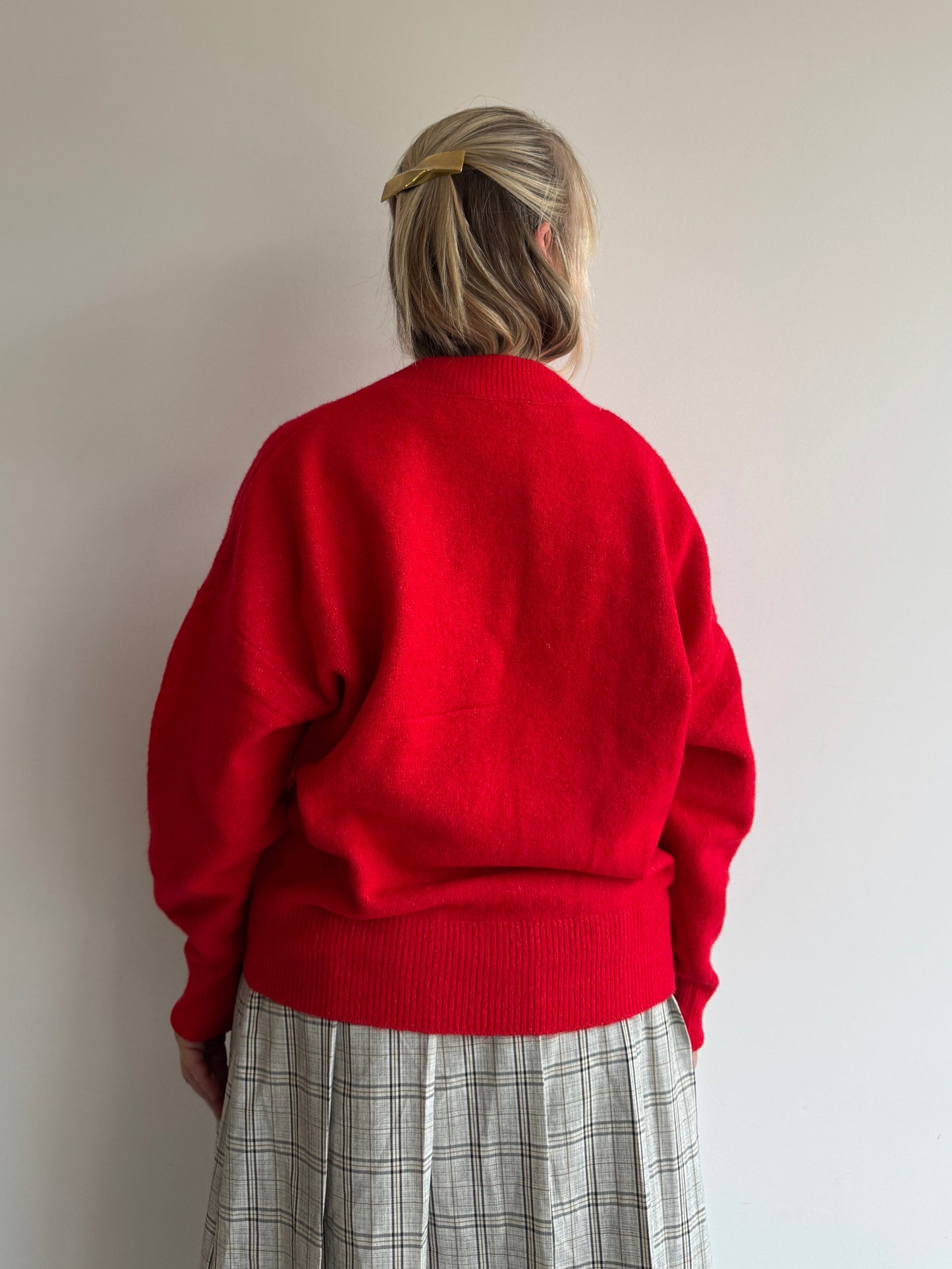 SUÉTER TRICOT VERMELHO ZARA - G