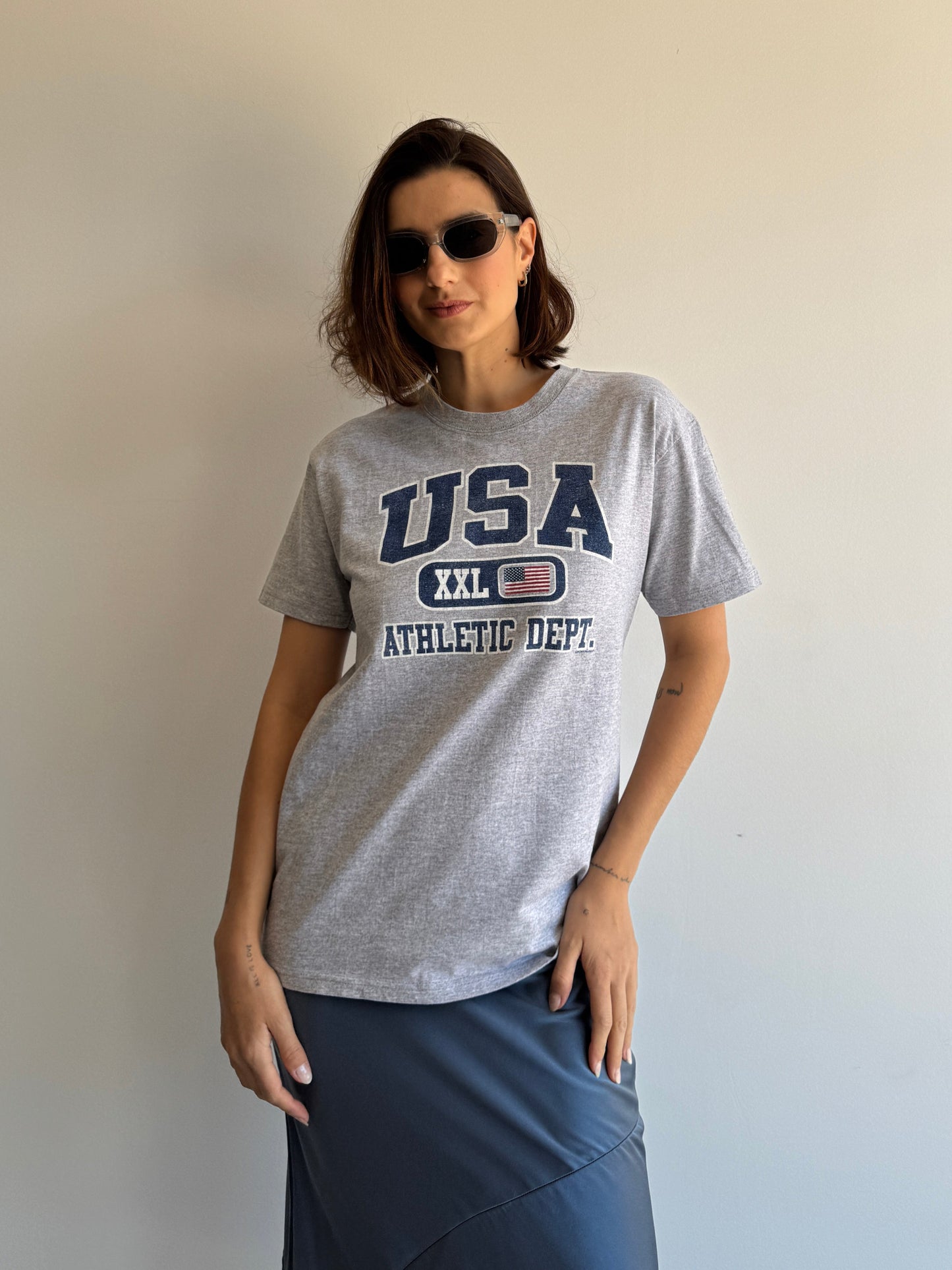 CAMISETA CINZA USA - P