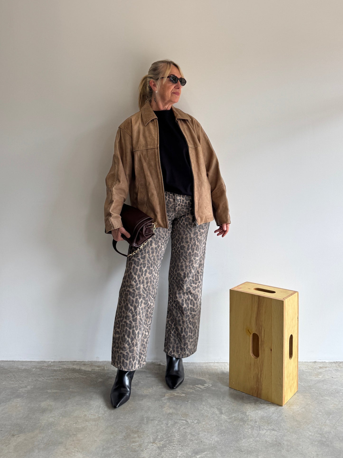 CALÇA SARJA ANIMAL PRINT - 42