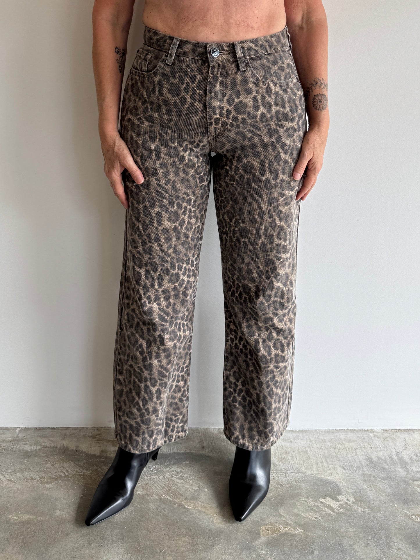 CALÇA SARJA ANIMAL PRINT - 42