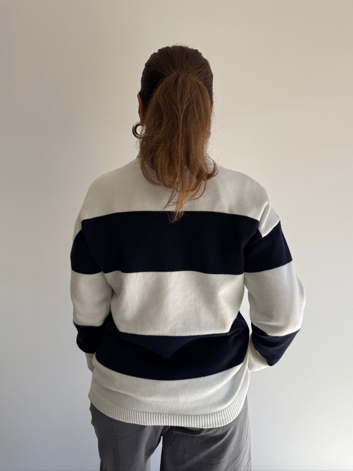 TRICOT LISTRAS BORDADO - M
