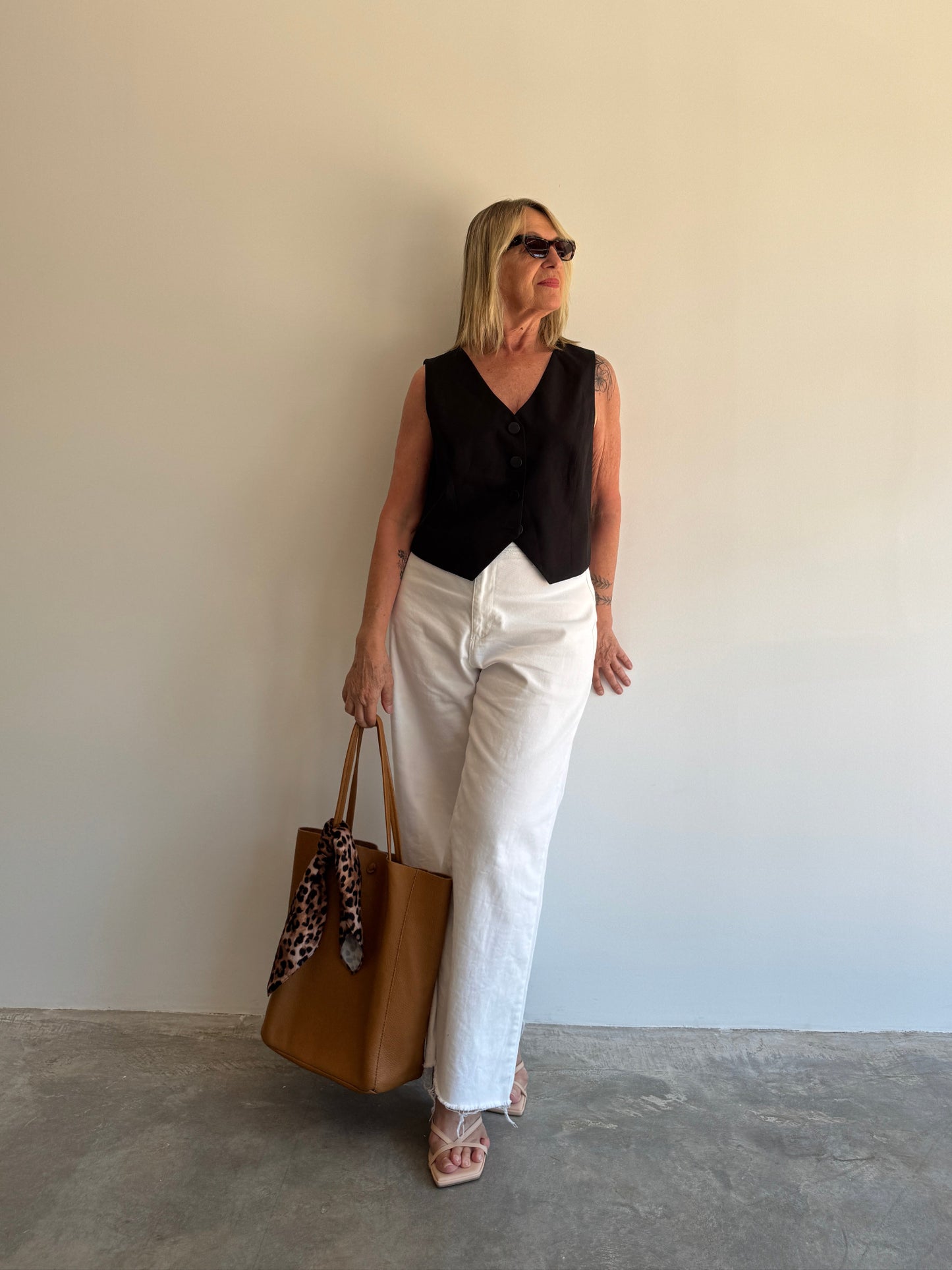 CALÇA SARJA BRANCA - 46