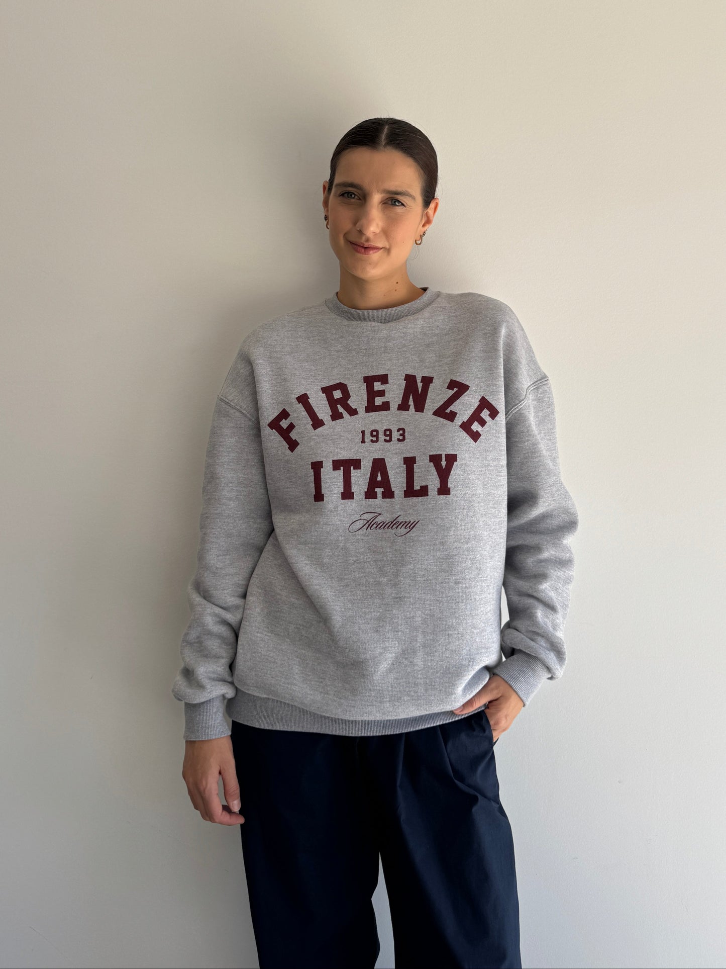 MOLETOM CINZA MESCLA FIRENZE - M