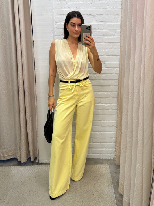 CALÇA SARJA AMARELA - 36