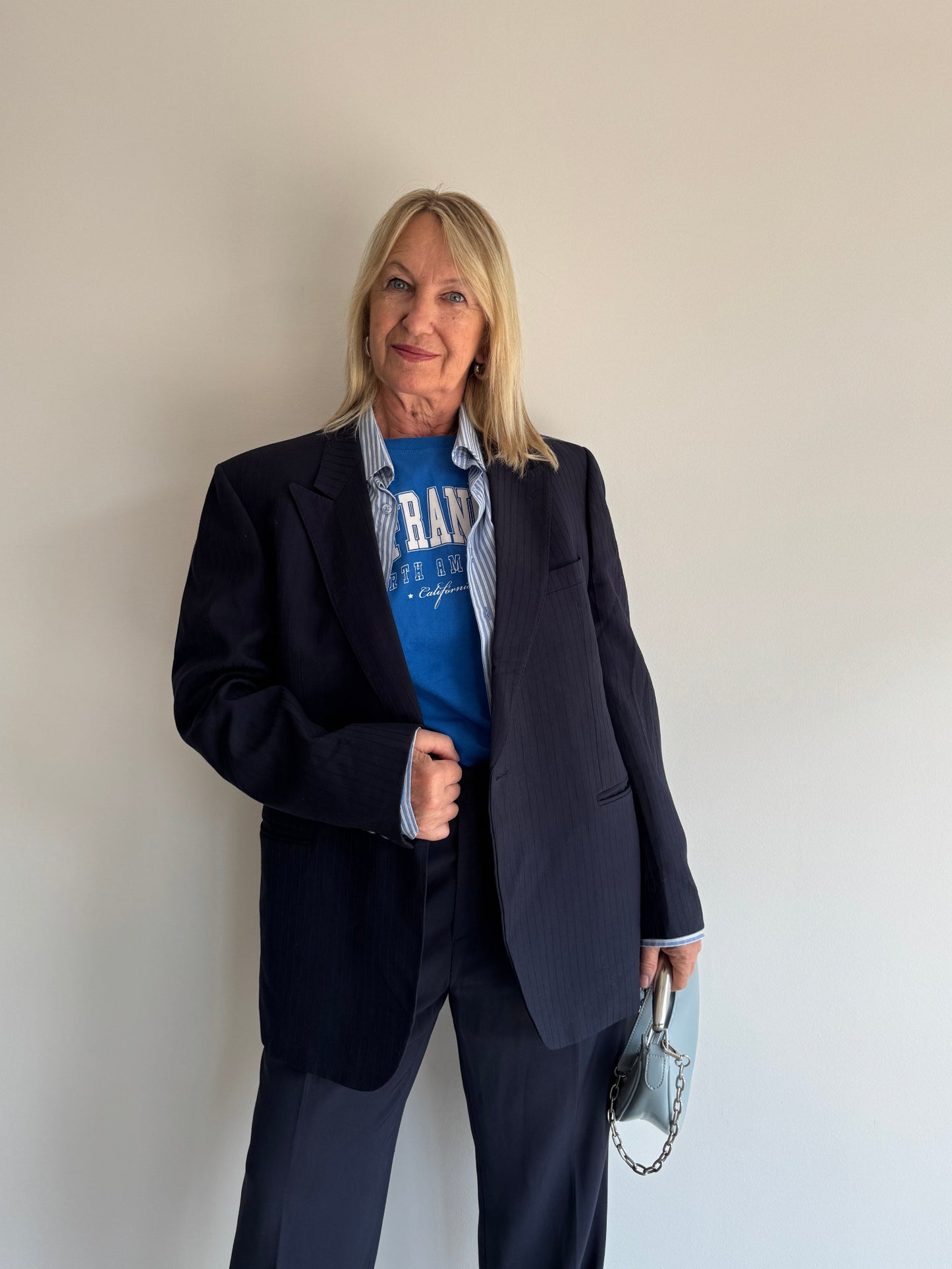 BLAZER MARINHO COM TEXTURA - 48