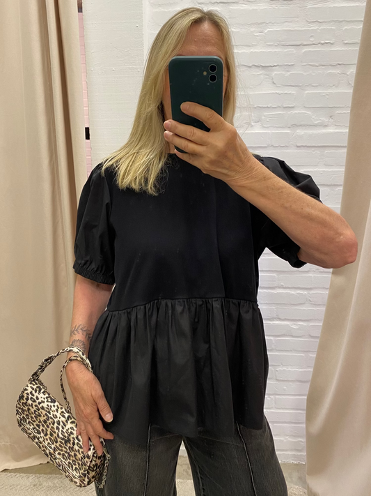 BLUSA PEPLUM PRETA - G