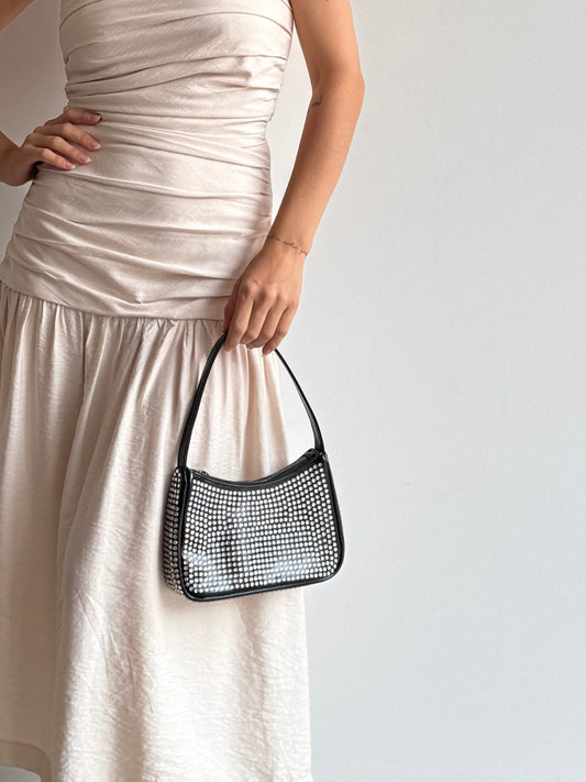 BOLSA BAGUETE STRASS - U