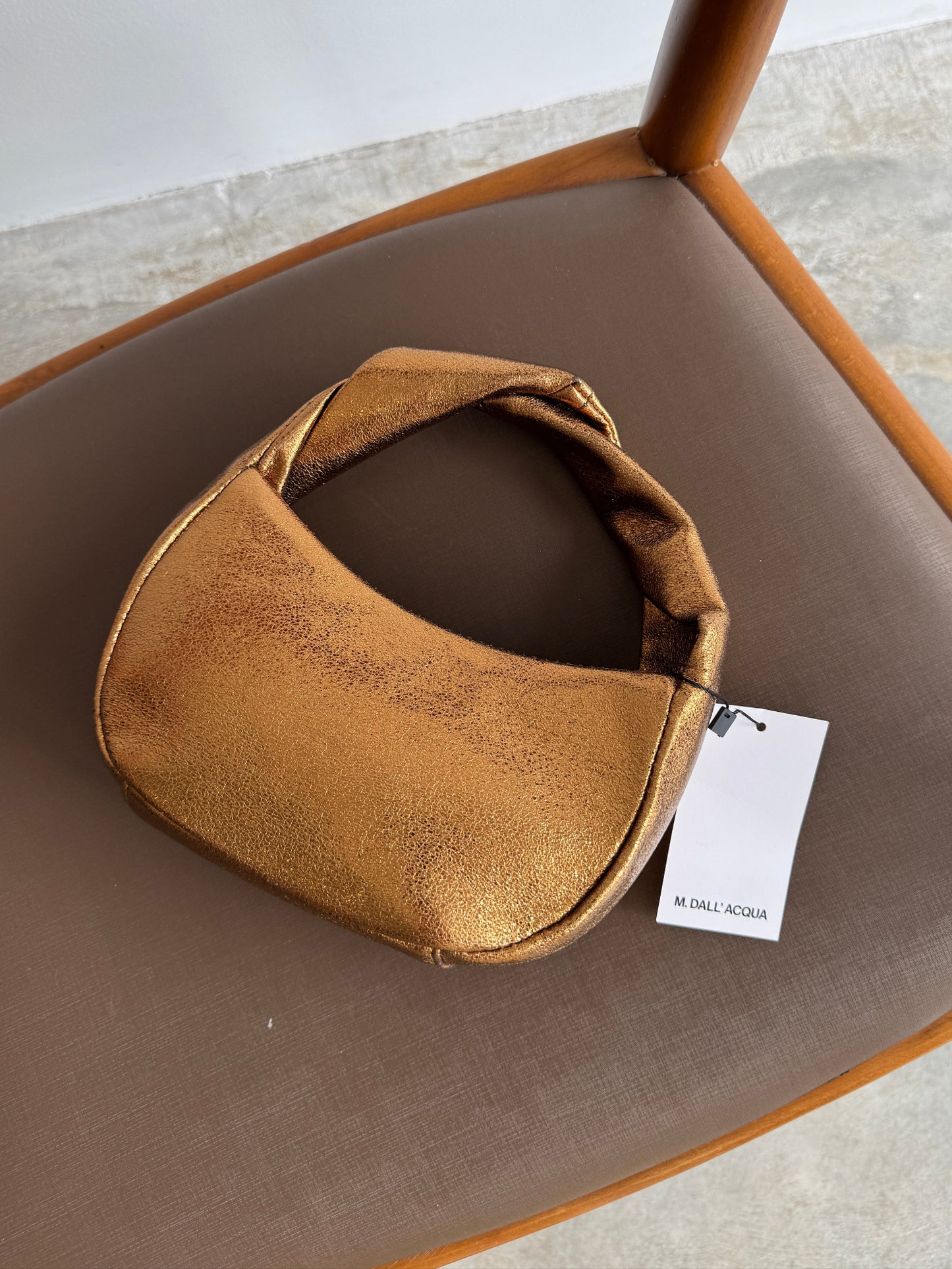 BOLSA DE MÃO BRONZE - U