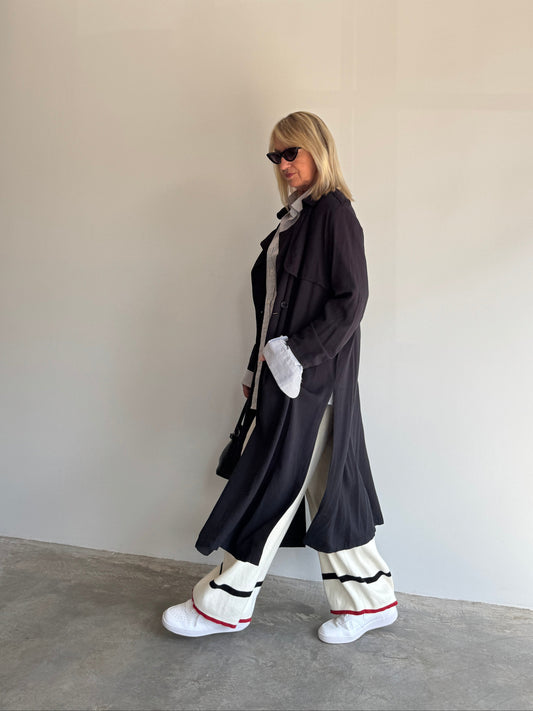 TRENCH COAT PRETO H&M - 46