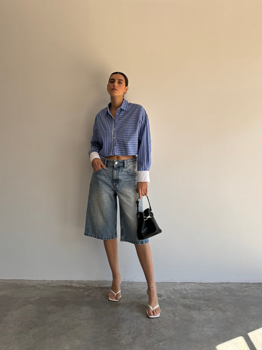 BERMUDA JEANS - 40