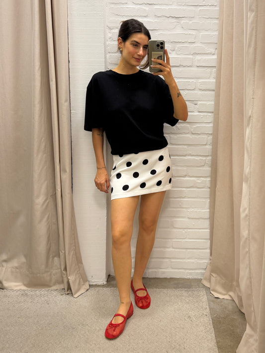 MINI SAIA POÁS BRANCA - P