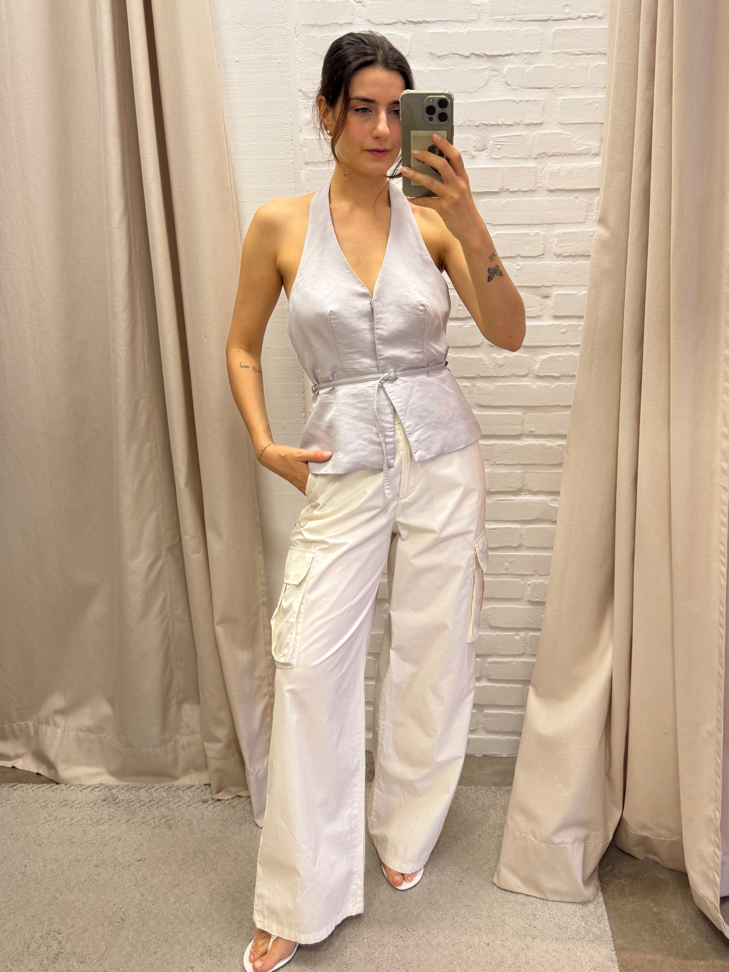 COLETE FRENTE ÚNICA CINZA - 42