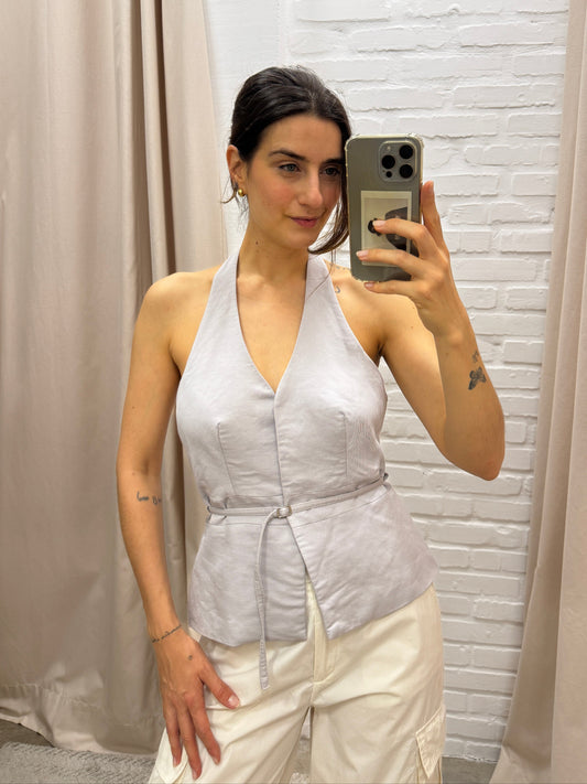 COLETE FRENTE ÚNICA CINZA - 42