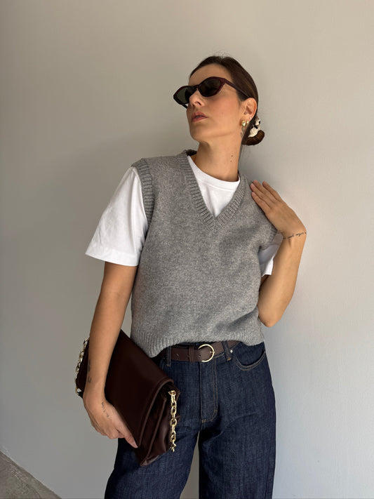 COLETE TRICOT CINZA ZARA - P