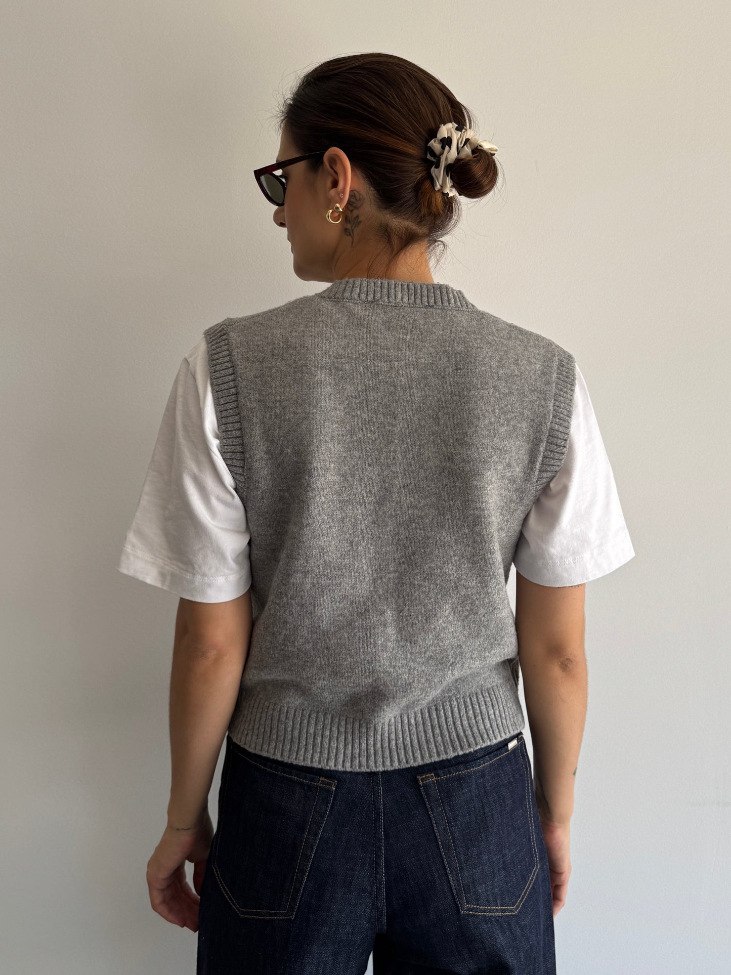COLETE TRICOT CINZA ZARA - P