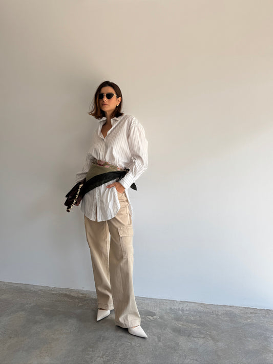 CALÇA CARGO BEGE - 36
