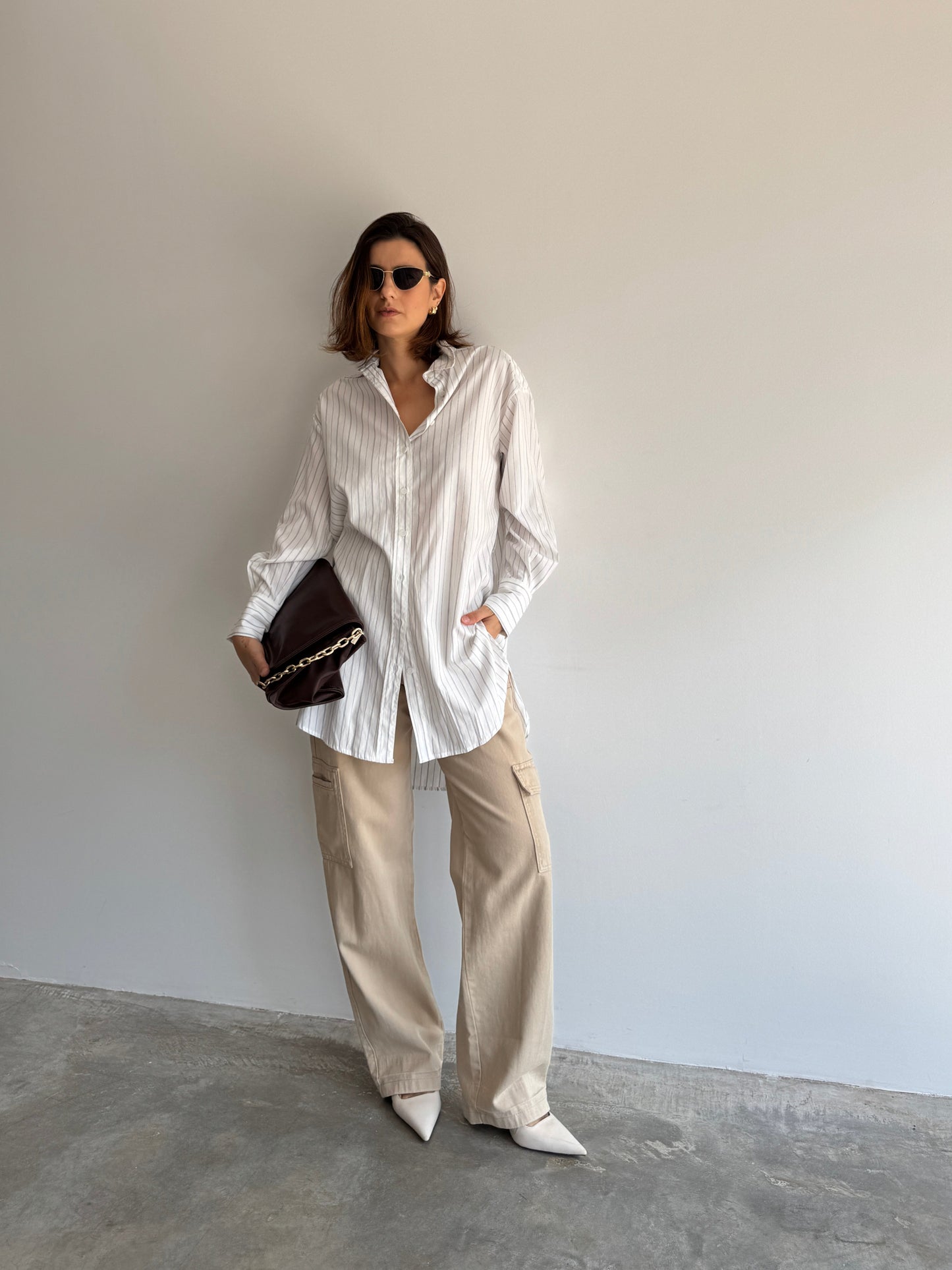 CALÇA CARGO BEGE - 36