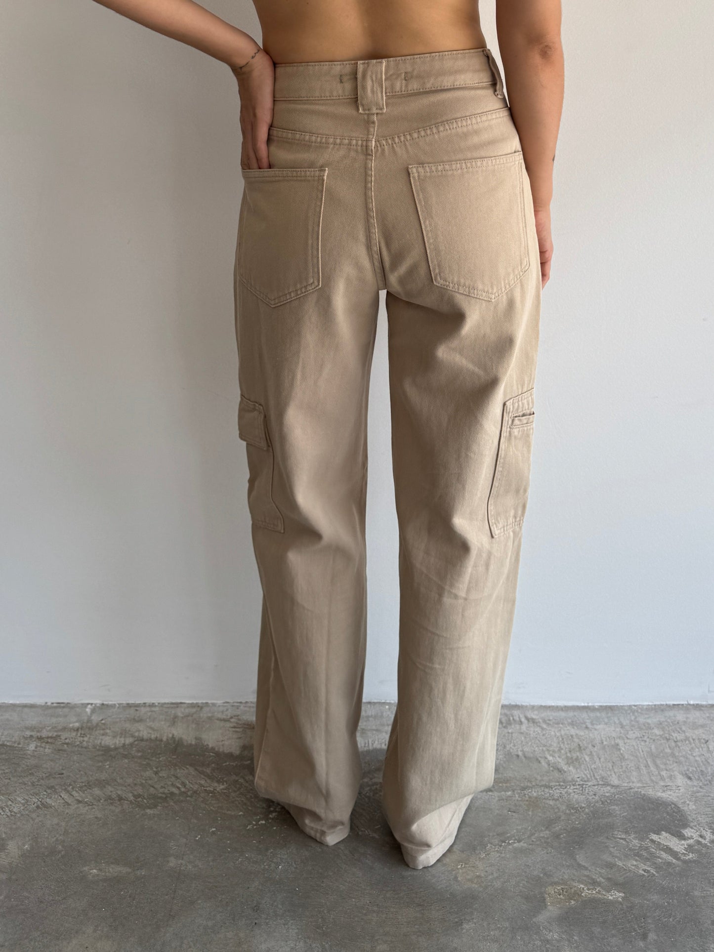 CALÇA CARGO BEGE - 36