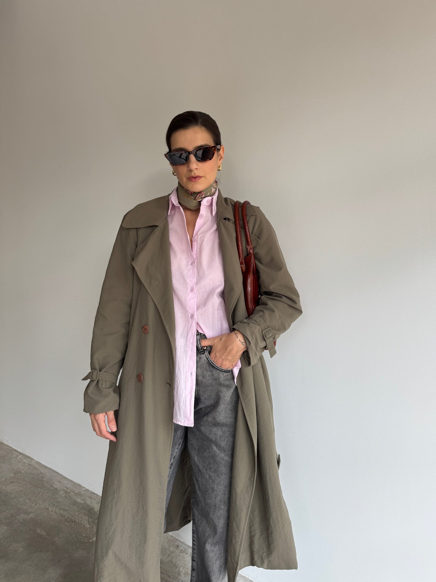 TRENCH COAT OLIVA SCHUTZ - M