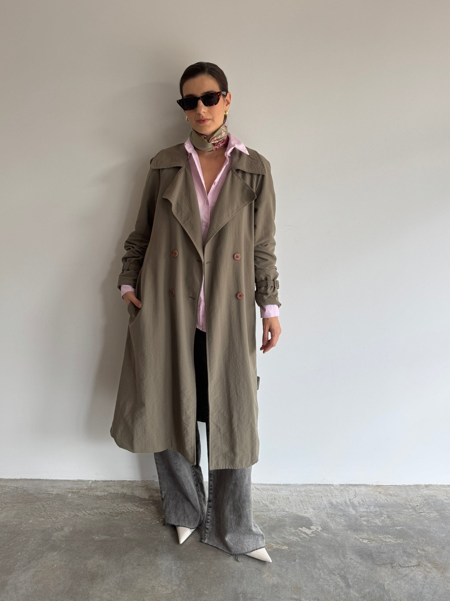 TRENCH COAT OLIVA SCHUTZ - M