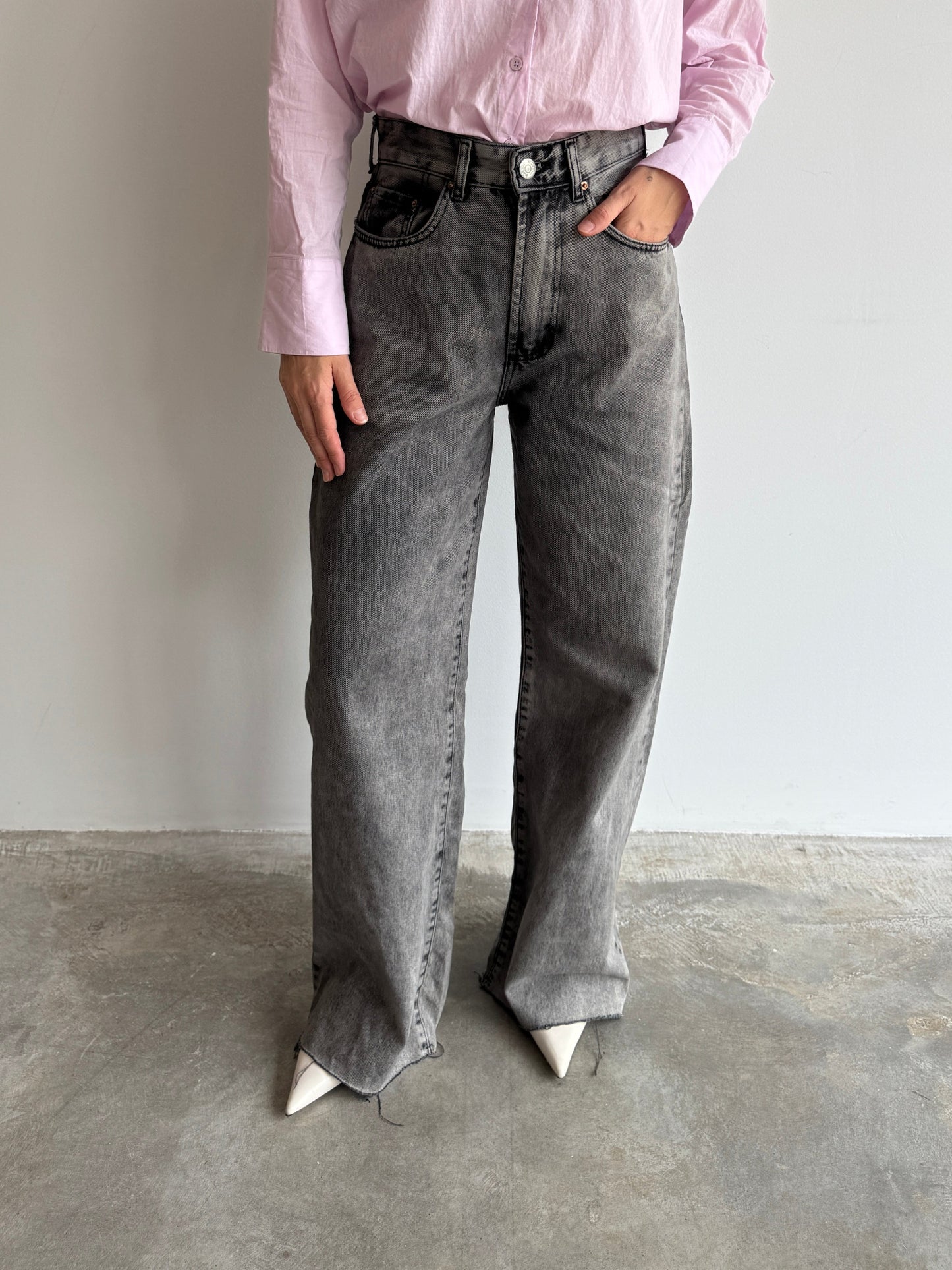 CALÇA JEANS CINZA - 38