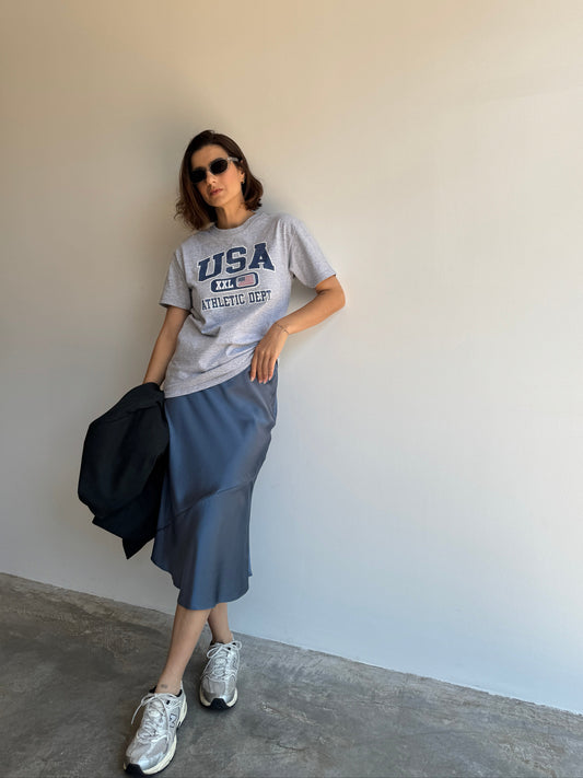 CAMISETA CINZA USA - P