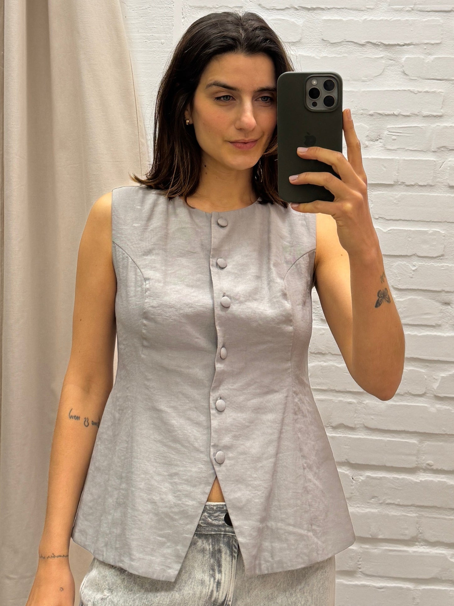 COLETE REGATA CINZA - P