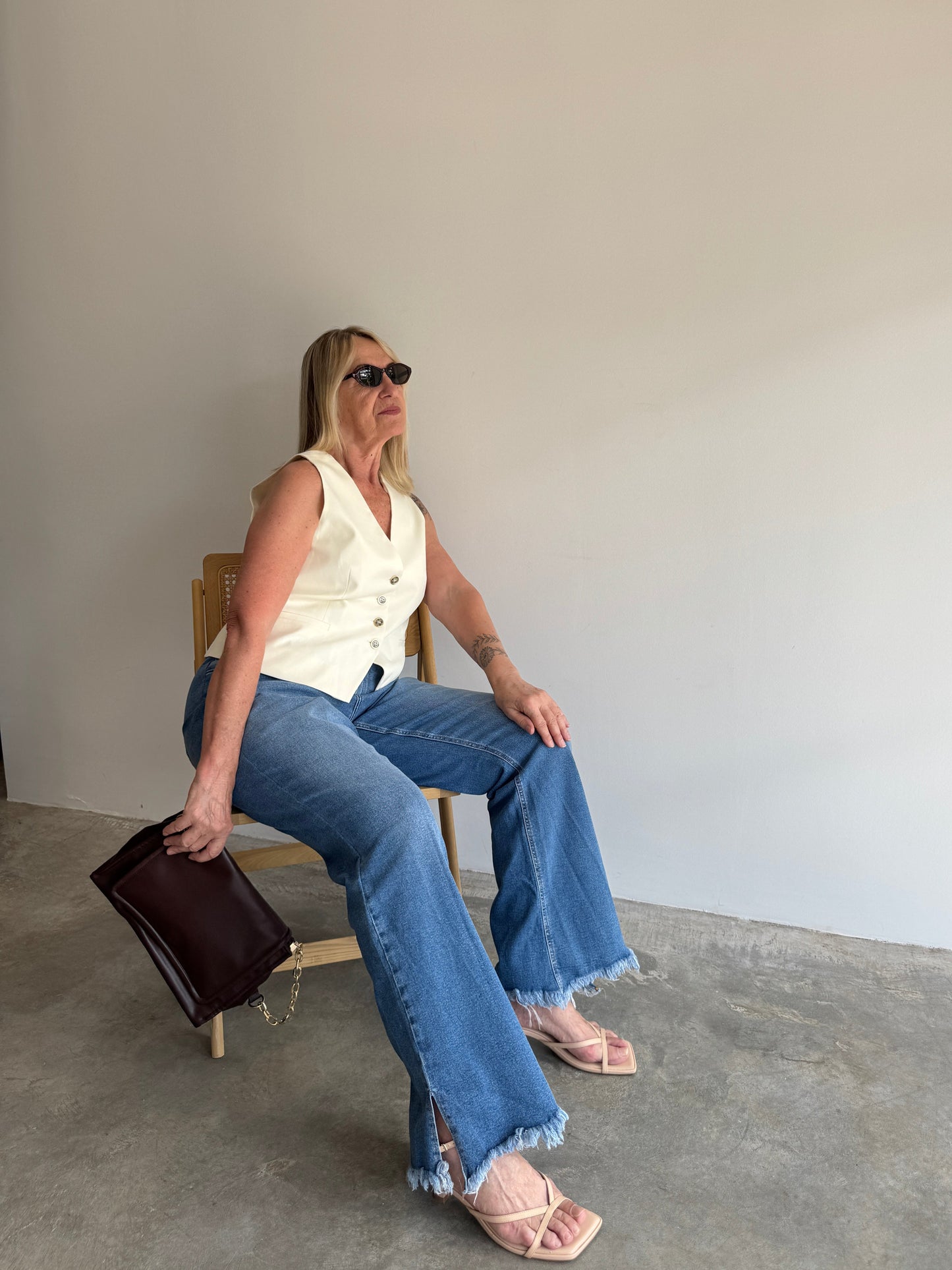 CALÇA JEANS FLARE - 48