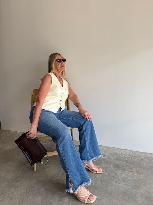 CALÇA JEANS FLARE - 48
