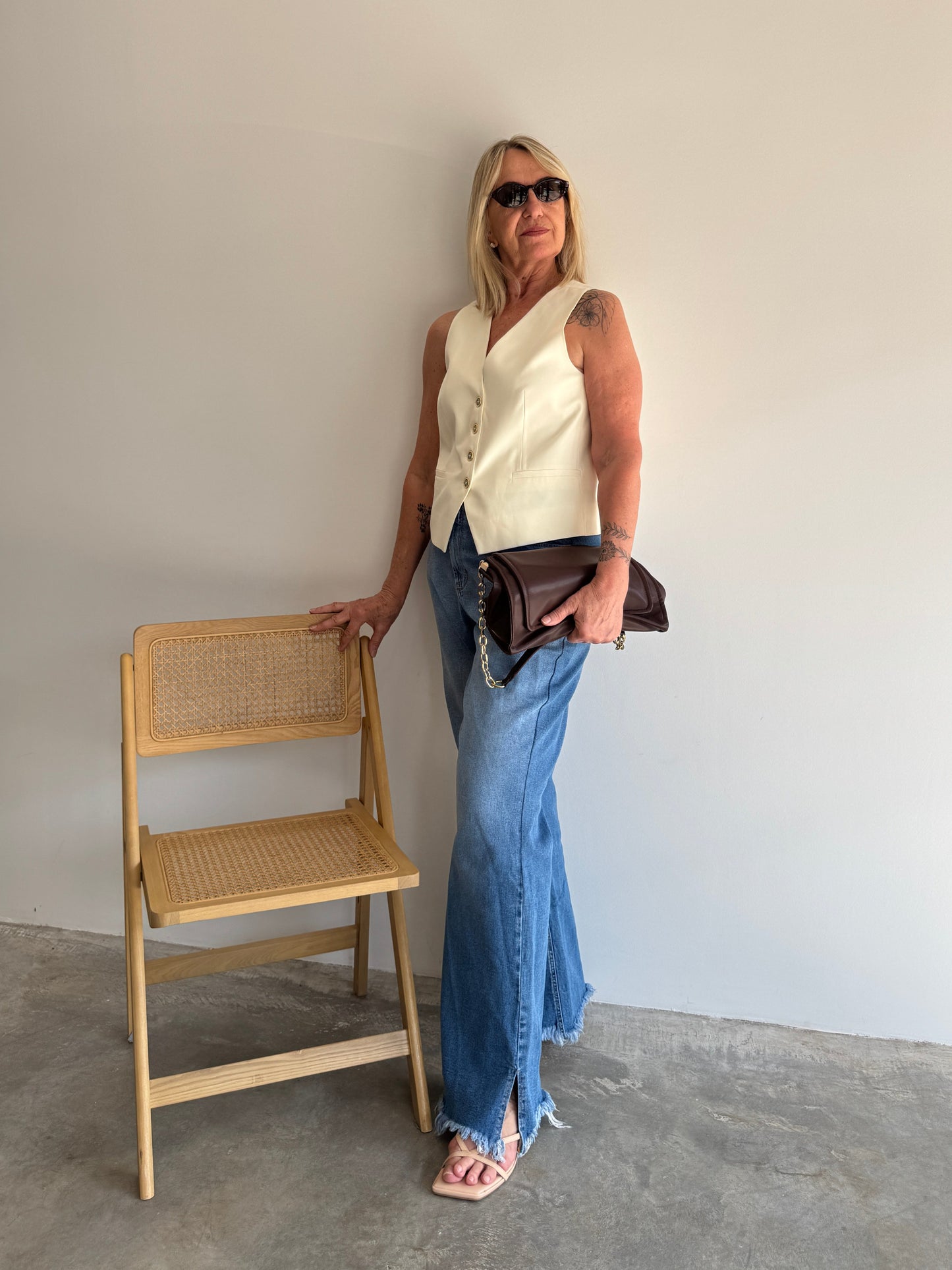 CALÇA JEANS FLARE - 48