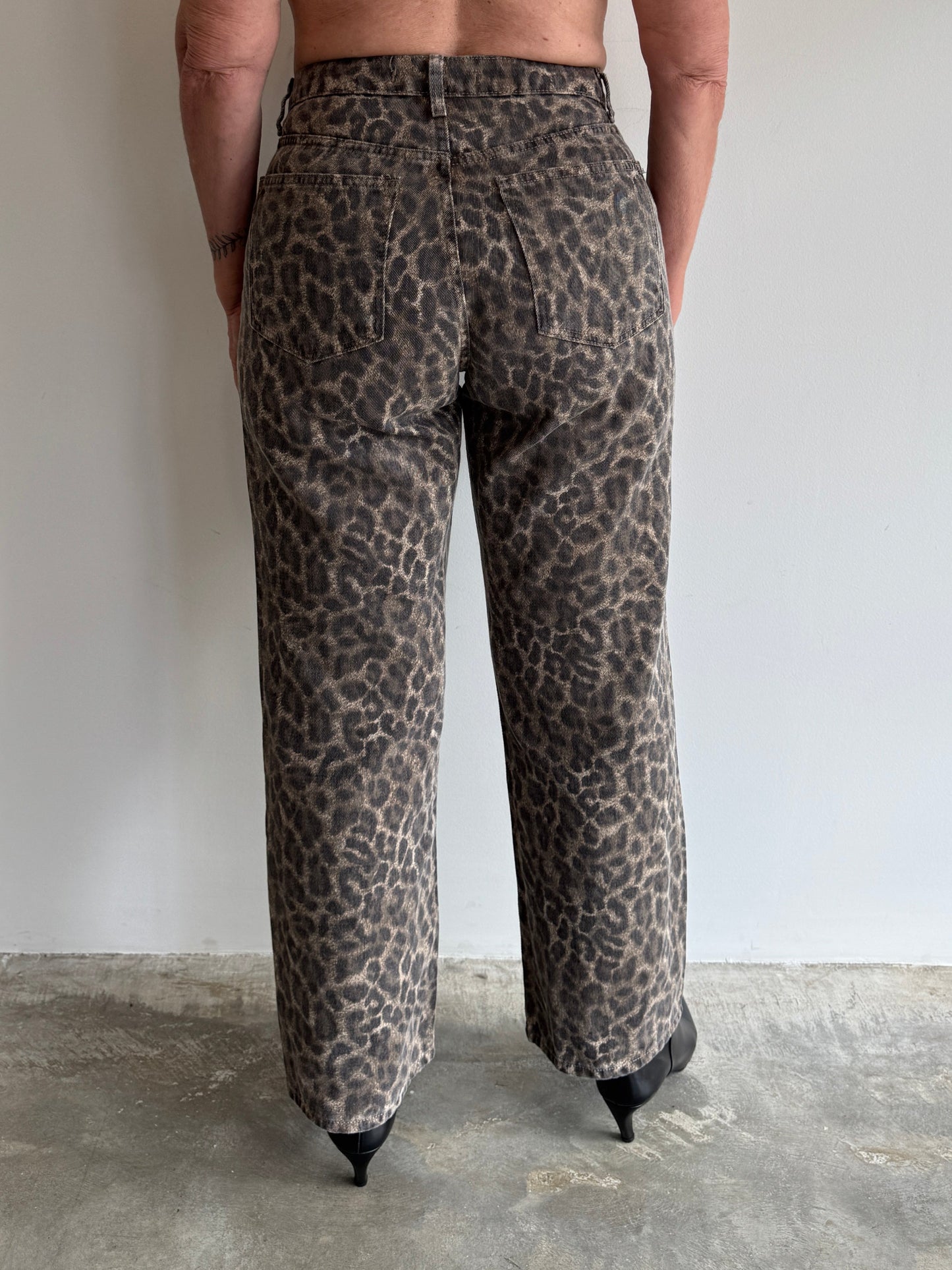 CALÇA SARJA ANIMAL PRINT - 42