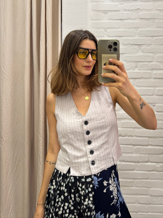 COLETE CINZA RISCA - P