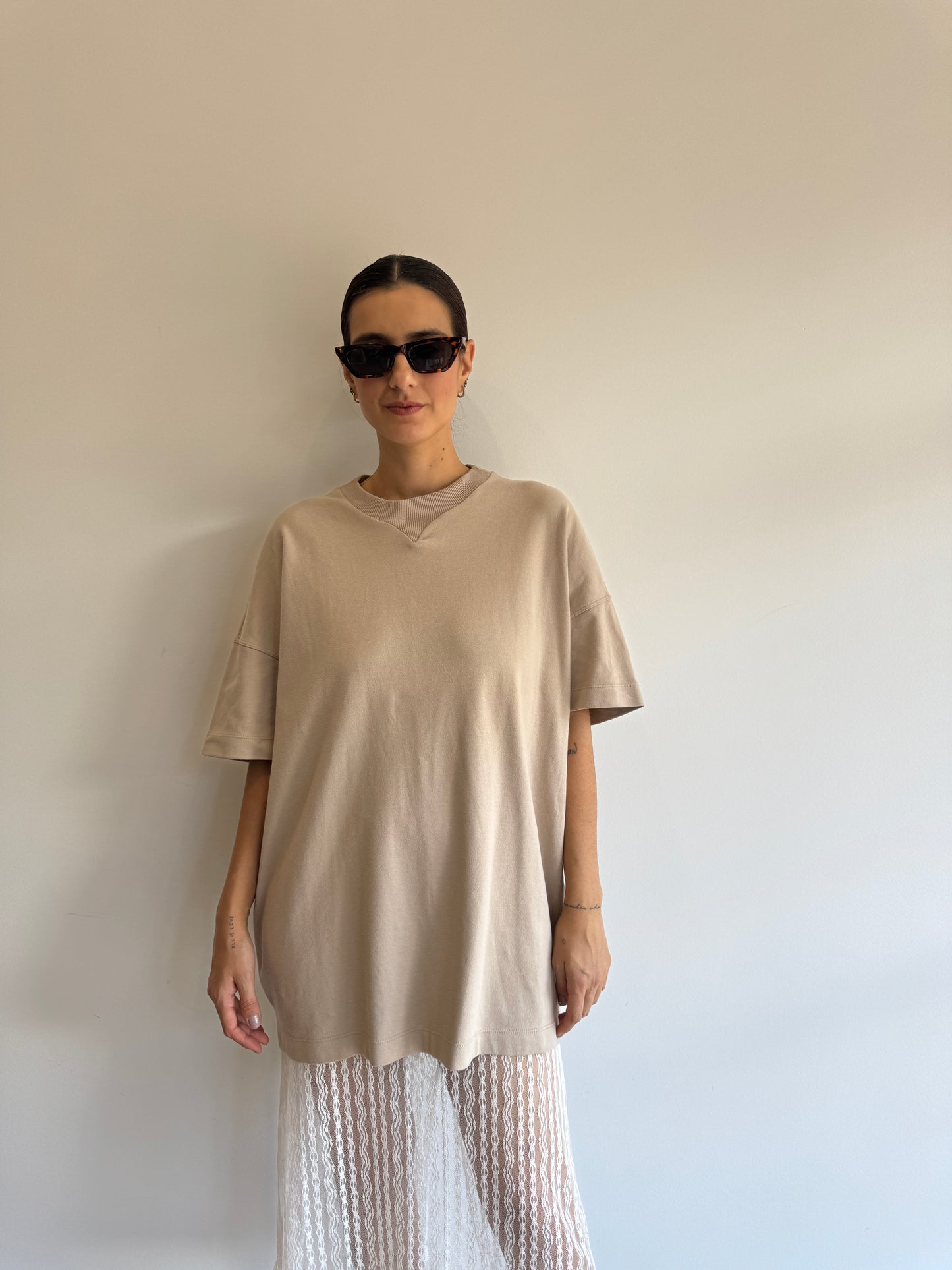 CAMISETA BEGE HERING - G