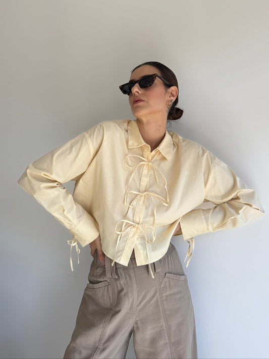 CAMISA BUTTER LAÇOS - M