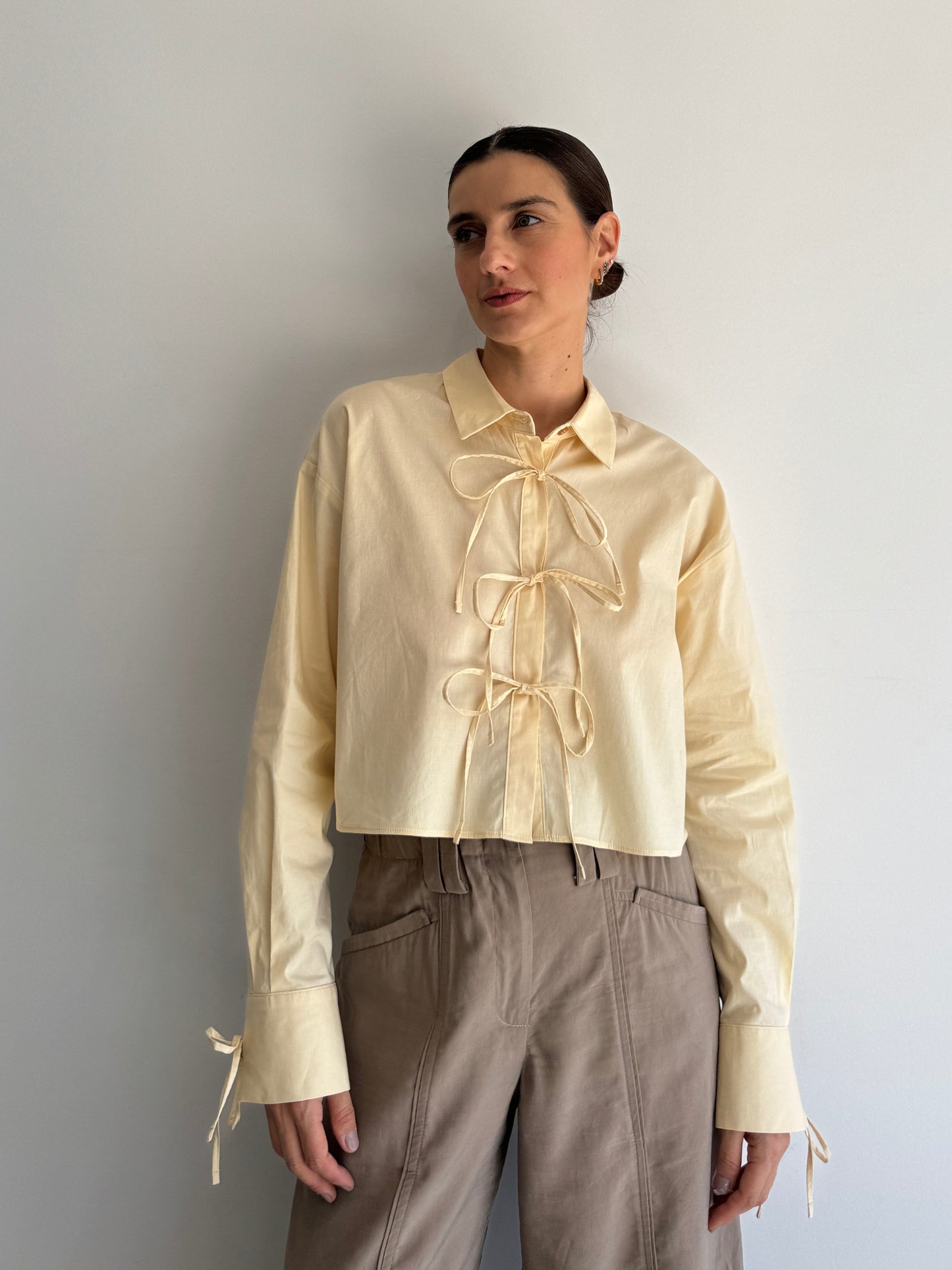 CAMISA BUTTER LAÇOS - M