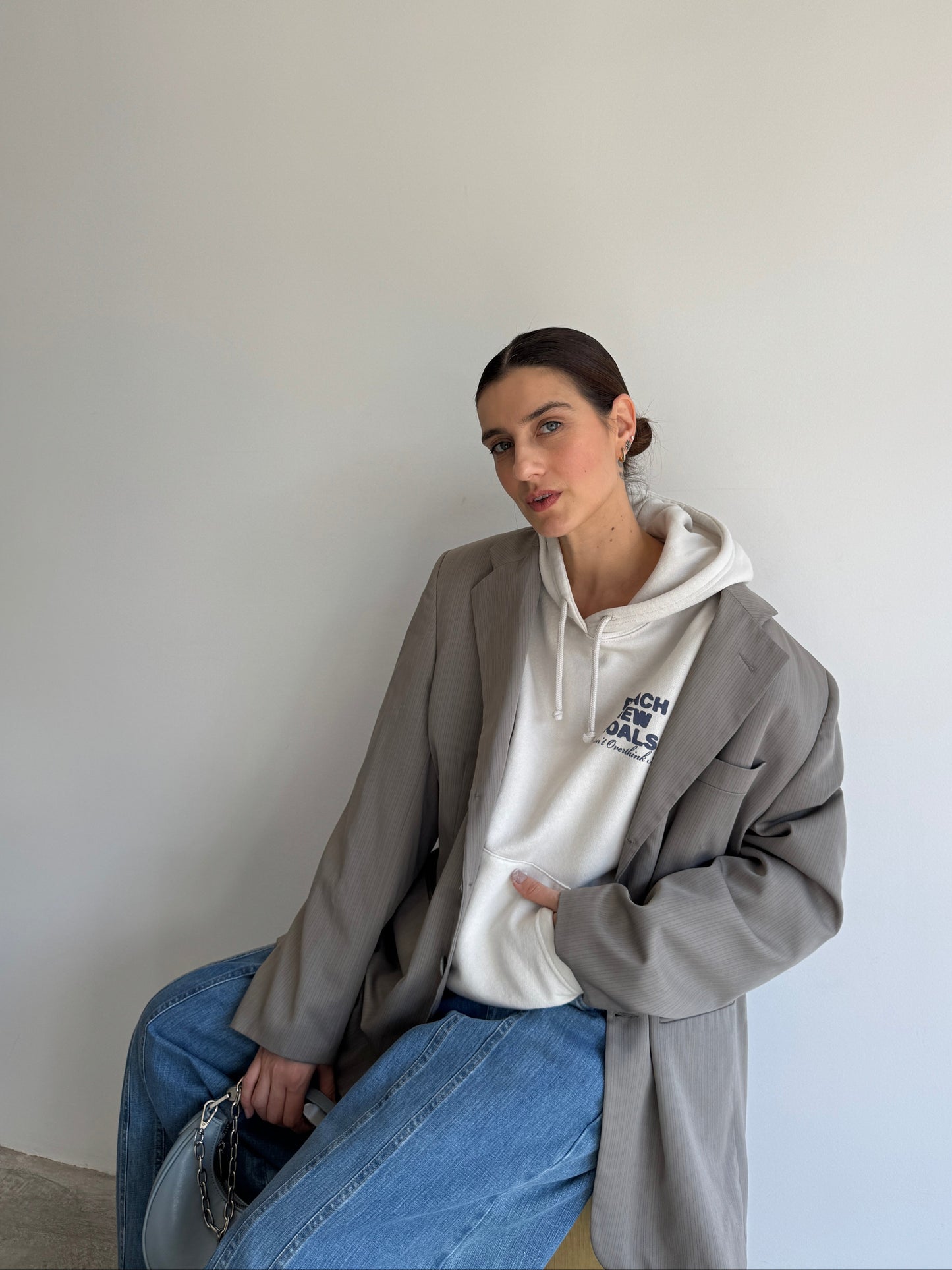 BLAZER CINZA COM RISCA - 54