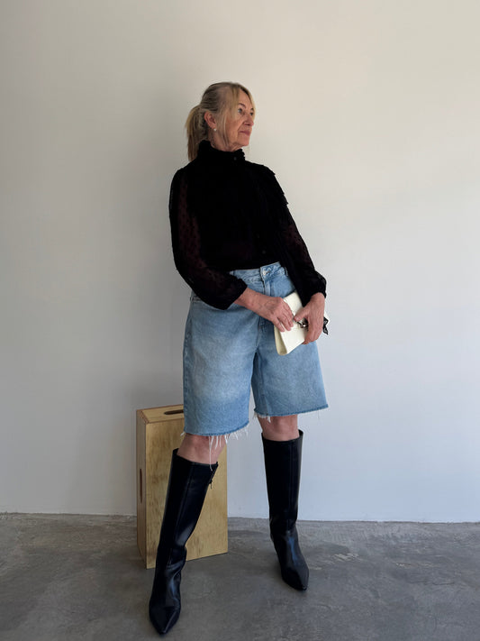BERMUDA JEANS CLARO - 44