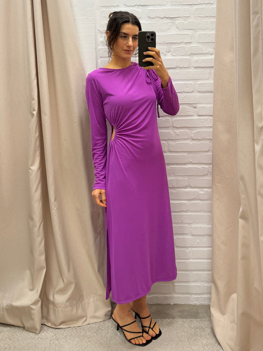 VESTIDO ASSIMÉTRICO ROXO ZARA - M