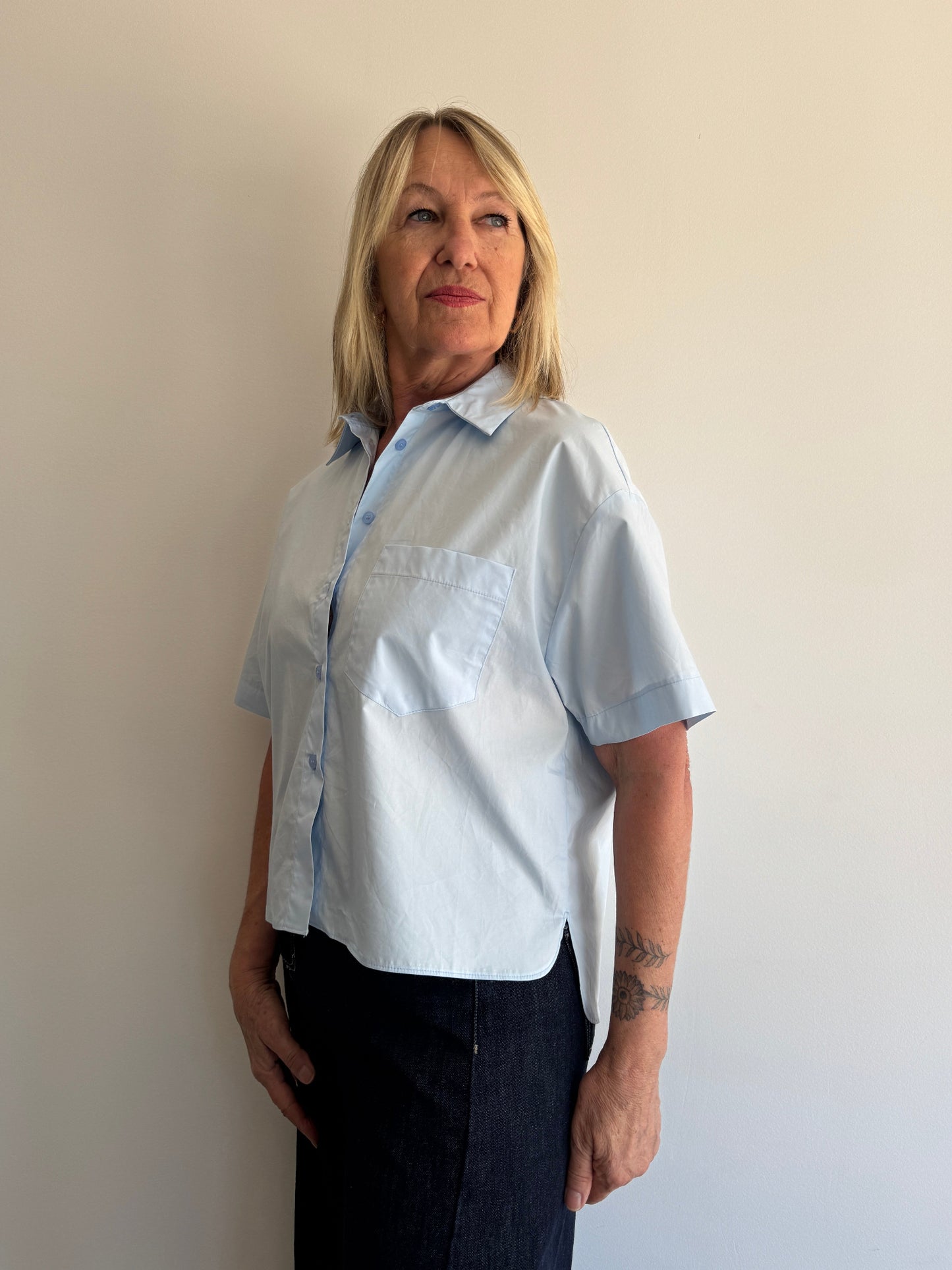 CAMISA AZUL CLARO - P