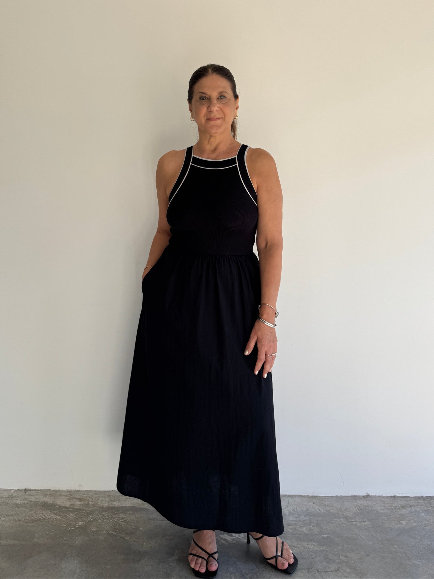 VESTIDO GODÊ PRETO - P
